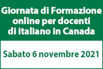 Webinar per docenti di italiano in Canada