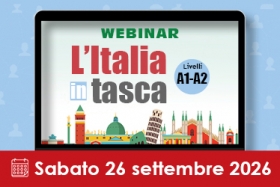 Webinar online - L’Italia in tasca: leggere l’Italia per imparare l’italiano