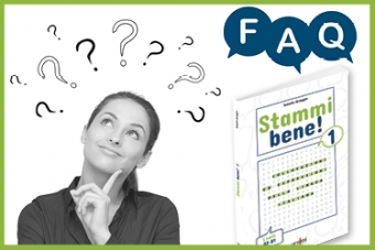 Disponibili le FAQ di Stammi bene! 1 (A2/B1)