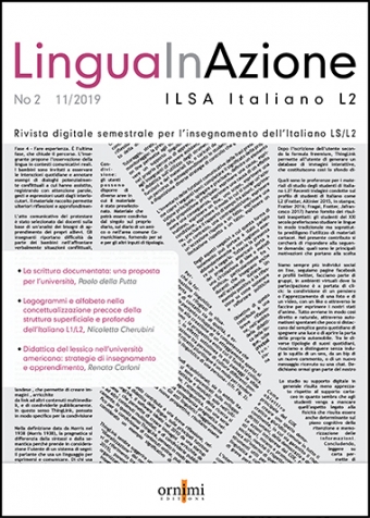 LinguaInAzione. ILSA Italiano L2 in classe Rivista digitale semestrale per l’insegnamento dell’Italiano LS/L2