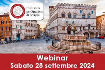 Webinar gratuito in collaborazione con l&#039;Università per Stranieri di Perugia